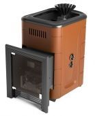 Печь для бани ПБ Таймыр Мини 2017 Inox БСЭ ЗК ТО терракота