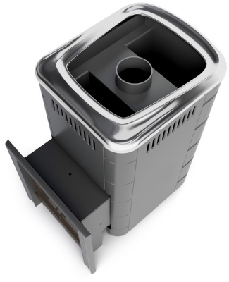 Печь для бани ПБ Уренгой 2018 Inox БСЭ антрацит