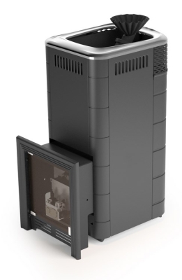 Печь для бани ПБ Таймыр XXL 2017 Carbon БСЭ ЗК антрацит