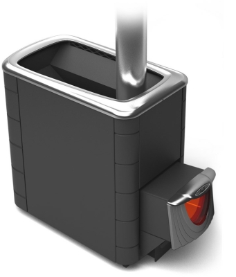 Печь для бани ПБ Тунгуска XXL 2013 Inox ДН антрацит