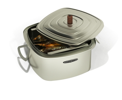 Коптильная ПП Коптильня горячего копчения Нельма Лайт Inox