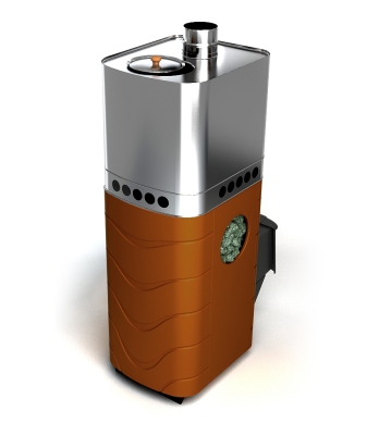 Печь для бани ПБ Бирюса 2013 Carbon ДА ЗК терракота