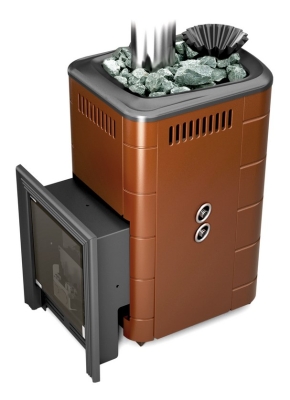 Печь для бани ПБ Таймыр 2017 Carbon БСЭ ЗК ТО терракота