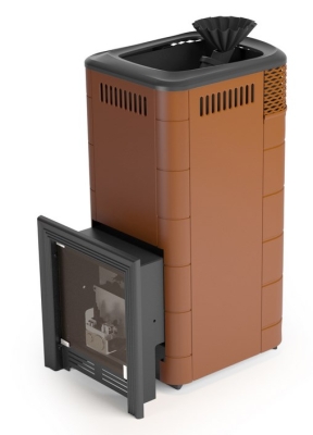 Печь для бани ПБ Таймыр XXL 2017 Carbon БСЭ ЗК терракота