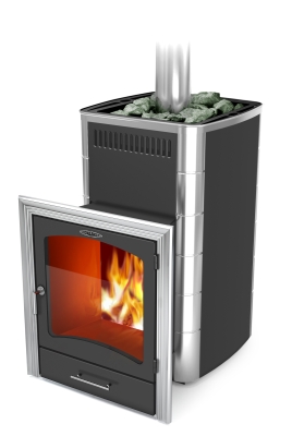 Печь для бани ПБ Калина II Inox БСЭ антрацит НВ ПРН