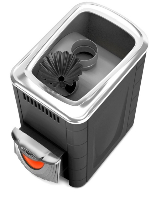 Печь для бани ПБ Ангара 2012 Inox ДН КТК ЗК антрацит