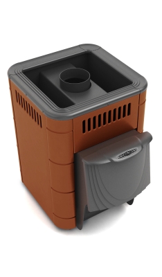 Печь для бани ПБ Оса Inox ДА КТК терракота