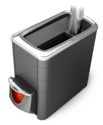 Печь для бани ПБ Тунгуска XXL 2013 Inox ДН КТК антрацит