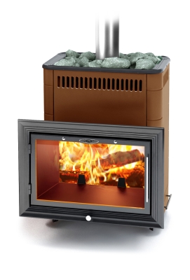 Печь для бани ПБ Витрувия II Inox БСЭ терракота